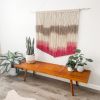 Pink and Gray Wall Hanging | Macrame Wall Hanging in Wall Hangings by Love & Fiber. Item composed of fabric & fiber