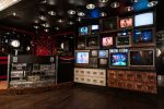 Wall Of Vintage TVs | Interior Design by Houston Hospitality | Break Room 86 in Los Angeles