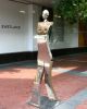Walk On By | Public Sculptures by Nicole Allen Sculpture | Eastland Shopping Centre in Ringwood. Item made of metal