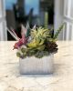 Succulents with Amethyst | Floral Arrangements by Fleurina Designs