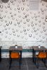Pressed Plaster | Wallpaper in Wall Treatments by Suzanne Allen Studio | Lewis Barbecue in Charleston. Item composed of synthetic