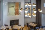 Custom Pendant Lighting | Pendants by ILEX Architectural Lighting | Parsnip Restaurant & Lounge in Cambridge. Item made of brass & synthetic