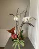 Vibrant Orchid Arrangements | Floral Arrangements by Fleurina Designs | Almaden Golf & Country Club in San Jose. Item made of synthetic