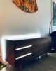 Custom Sideboard | Storage by In Element Designs. Item made of walnut with stone