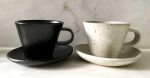 Espresso Cup and Saucer | Drinkware by Len Carella | Octavia in San Francisco. Item made of ceramic