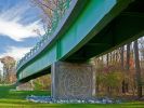 Rock Creek Trail Pedestrian Bridge | Public Sculptures by Vicki Scuri SiteWorks | Veirs Mill Road & Aspen Hill Road, Aspen Hill, MD in Aspen Hill. Item composed of concrete