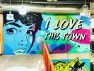 I love this town | Murals by Mike "Truth" Johnston | Facebook in Austin. Item composed of synthetic