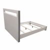 BD-75 Platform Bed and ET-78B Bedside Table | Beds & Accessories by Antoine Proulx Furniture, LLC. Item made of maple wood with steel