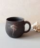 Black Ceramic Tree Mug | Drinkware by ShellyClayspot. Item composed of stoneware