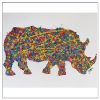 Animal Splatter Painting | Oil And Acrylic Painting in Paintings by ArtbyPunam. Item composed of canvas & synthetic