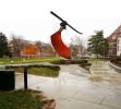 FUNAMBULIST - wire walker | Sculptures by John Van Alstine | Michigan State University in East Lansing