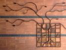 Tree of Knowledge | Sculptures by Eric Powell | Castro Valley Library in Castro Valley. Item composed of steel