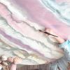 Blissful Blush Resin Artwork | Oil And Acrylic Painting in Paintings by ANTUANELLE. Item composed of synthetic