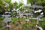 NOTICE: A Flock of Signs | Public Sculptures by Kim Beck | 100 Acres: The Virginia B. Fairbanks Art and Nature Park in Indianapolis