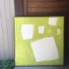 Let Me Count The Ways: Shapes in Chartreuse | Oil And Acrylic Painting in Paintings by Sarah Trundle. Item made of canvas