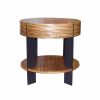 ET-93S End Table with Shelf | Tables by Antoine Proulx Furniture, LLC | The Oxford in New York. Item composed of walnut & metal