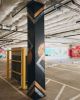 Geometric Pole Mural | Street Murals by LAMKAT. Item made of synthetic