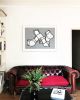 Band Aid (Gray) Painting | Oil And Acrylic Painting in Paintings by Dede Bandaid. Item composed of synthetic