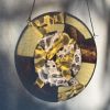 Rosy Moon Suncatcher | Wall Sculpture in Wall Hangings by Annie Sinton Glass. Item made of glass