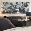 Monocrome Grey | Oil And Acrylic Painting in Paintings by Frederik Hesseldahl - The Art of Clean. Item composed of synthetic