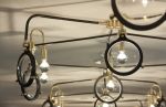 Hex Chandelier | Chandeliers by Neptune Glassworks | The Alexandria in San Diego. Item composed of brass & glass