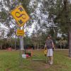 Infinite Clearance | Signage by Scott Froschauer Art | Montrose Community Park in Glendale. Item made of metal