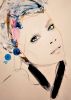 Abiding and Paolo Roversi Series 1 | Drawings by Leigh Viner. Item made of canvas