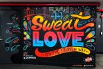 Sweat Love | Murals by Jason Naylor | Crunch Fitness - Park Slope in Brooklyn. Item made of synthetic