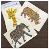 Animal Splatter Paintings | Oil And Acrylic Painting in Paintings by ArtbyPunam. Item made of canvas with synthetic