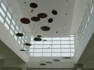 Giant Red Mobile | Sculptures by Bruce Gray Sculpture | Embassy Suites Ontario Airport in Ontario