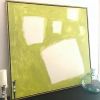 Let Me Count The Ways: Shapes in Chartreuse | Oil And Acrylic Painting in Paintings by Sarah Trundle. Item made of canvas