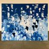 Blue let it rain | Oil And Acrylic Painting in Paintings by Hugo Auler Jr. Art. Item composed of canvas