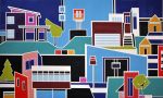 Urban Slate, Northwest and Wynwood | Paintings by Lisa Ashinoff | Virginia Beach, VA in Virginia Beach
