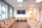 "Metal and Glass Art Installation" | Wall Sculpture in Wall Hangings by Lea de Wit | Palo Alto Medical Foundation in Santa Cruz. Item made of metal with glass