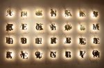 Light and Text | Sculptures by Roy Nachum | 1 OAK in West Hollywood