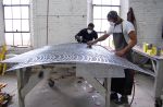 SNR Denton Screen Walls | Divider in Decorative Objects by Amuneal | Dentons in New York. Item made of steel