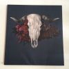 Cattle Skull On Denim | Paintings by Jeffrey Nemenzo | Maven in San Francisco