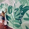 Monstera Mural | Murals by pepallama | Organico Fortuna( Organic food, super food, gluten free and more!! in La Fortuna. Item made of synthetic