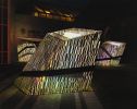 Barcode Luminescence | Public Sculptures by Amuneal | The Ocean County Library in Toms River. Item composed of metal
