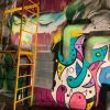 Mural | Murals by RIGO LEON HERRERA | New Yorker Patio Bar in Miami. Item composed of synthetic