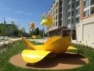 Petal Play | Public Sculptures by Mary Ann E. Mears. Item made of metal