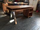ILNYMTY Desk | Tables by Lucca Zeray | Zeray Studio in Brooklyn. Item composed of wood & brass
