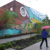 Watershed | Street Murals by Paul Santoleri | Roxborough Pocket Park in Philadelphia. Item made of synthetic