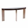 ST-91 Demilune Console Table | Tables by Antoine Proulx Furniture, LLC. Item made of walnut & metal