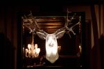 Lucite Stag Heads | Lighting by Philippe Starck | SLS Hotel, a Luxury Collection Hotel, Beverly Hills in Los Angeles