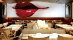 Huge Illuminated Photos (Details of a geisha face) | Photography by Philippe Starck | Katsuya Hollywood in Los Angeles