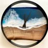 Live Edge Clock | Decorative Objects by BACKWOOD DESIGN CO. ™. Item composed of wood & synthetic