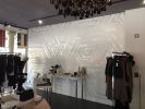 Linear Abstract Mural | Murals by Chris "DüWerks" Dudot | Blacc Boutique in Miami Lakes