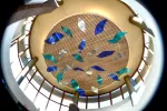 Illuminated Flight | Public Sculptures by Bonnie Rubinstein Glass Studio | Westfields Hospital in New Richmond. Item composed of metal