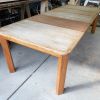 White oak dining table | Tables by Dust & Spark. Item composed of oak wood and steel